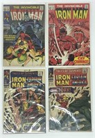 4 Vintage Ironman 12 Cent Comic Books