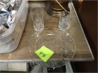 Set of grape glassware