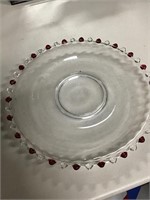Eight glass decorative plates