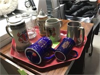 Stein and mug lot