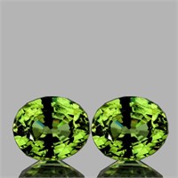 Natural AAA Fire Premium Green Demantoid Pair - FL