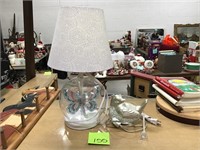 Pair of lamps and stand
