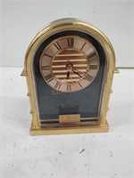 Bulova heavy brass small mantle clock