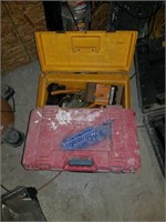 3 empty cases and toolbox