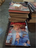 Lot (10) Vintage Playboy Magazines