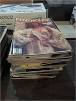 Lot (20) Vintage Penthouse Magazines