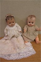 2 Vintage Dolls Composition Doll +