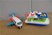Fisher Price Toys Boat, Airplane & Little People