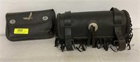 2 MOTORCYCLE LEATHER BAGS