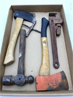 Hatchets, Pipe Wrench, Hammer, Allen Key