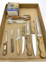 Butcher Block Knives, Scissors