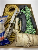 Rope, Cord, Knives and Sharpener