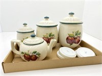 Casuals Canister Set and Tea Pot