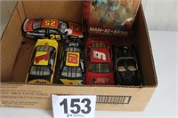 5 cars - metal NASCAR and Masters of The Universe