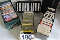 Collection of CD’s, cassettes, 8 tracks and