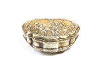 18TH C FRENCH SILVER GILT SNUFF BOX, 95g