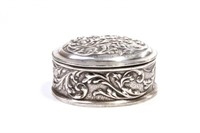 19TH C GERMAN SILVER SNUFF BOX, 117g