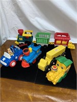 FP plastic train toy & cars
