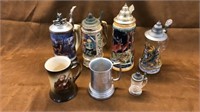 Steins lot, Germany, Japan, Danbury mint