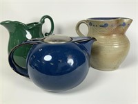 Teapot & 2 pitchers