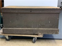 Large Antique wood tool box
