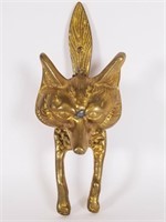 Brass Fox door knocker