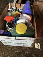 Box of Caulk and other Asst. Sprays