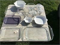 Asst. Pyrex and Corningware Dishes
