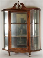 Hanging wall curio china cabinet