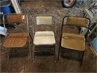 3 Folding Chairs - Not Matching