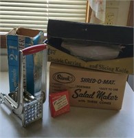 Vintage kitchen gadgets, French Fry cutter,