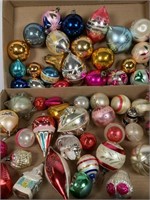 Lot of vintage glass Christmas ornaments