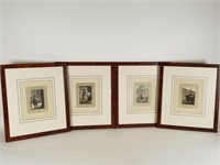 4 Cries of London engravings, Richard Phillips