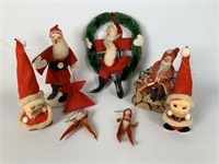 Vintage Santa Claus Christmas ornaments