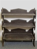 Vintage 3 tier wooden shelf