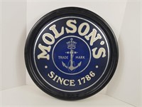 Molson's Since 1786 Sign (23" Diameter)