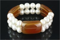 Pearl and Cameo Bracelet Retail $210