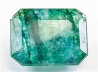 10ct Emerald Cut Green Natural Emerald GGL
