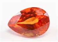 6.25ct Pear Cut Golden Natural Clinohumite GGL