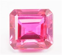 13.95ct Emerald Cut Pink Natural Ruby GGL