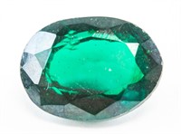 13.80ct Oval Cut Green Natural Chrome Diopside AGI
