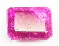 10.10ct Emerald Cut Pink Natural Bixbite GGL