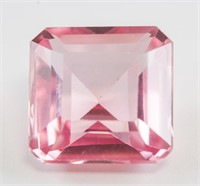 9.25ct Emerald Cut Pink Natural Kunzite GGL