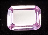 7.05ct Emerald Cut Purple Pink Natural Spinel GGL
