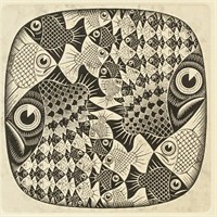 MC. Escher Dutch Signed Lithograph 95/100