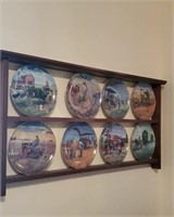 Plate rack, John Deere collector plates
