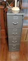 Steelcase 4 drawer letter size filing cabinet, key