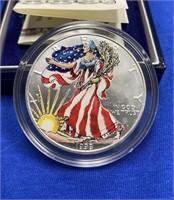 1999 American Silver Eagle - Colored