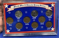 WWII Lincoln Penny Set