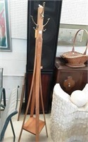 Wooden coat rack